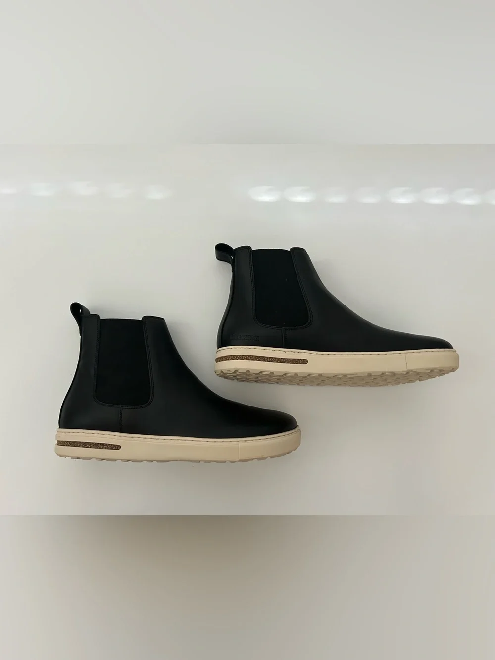 Birkenstock Bend Chelsea Boots Unisex Black Leather Pull On EU 43 Narrow $175